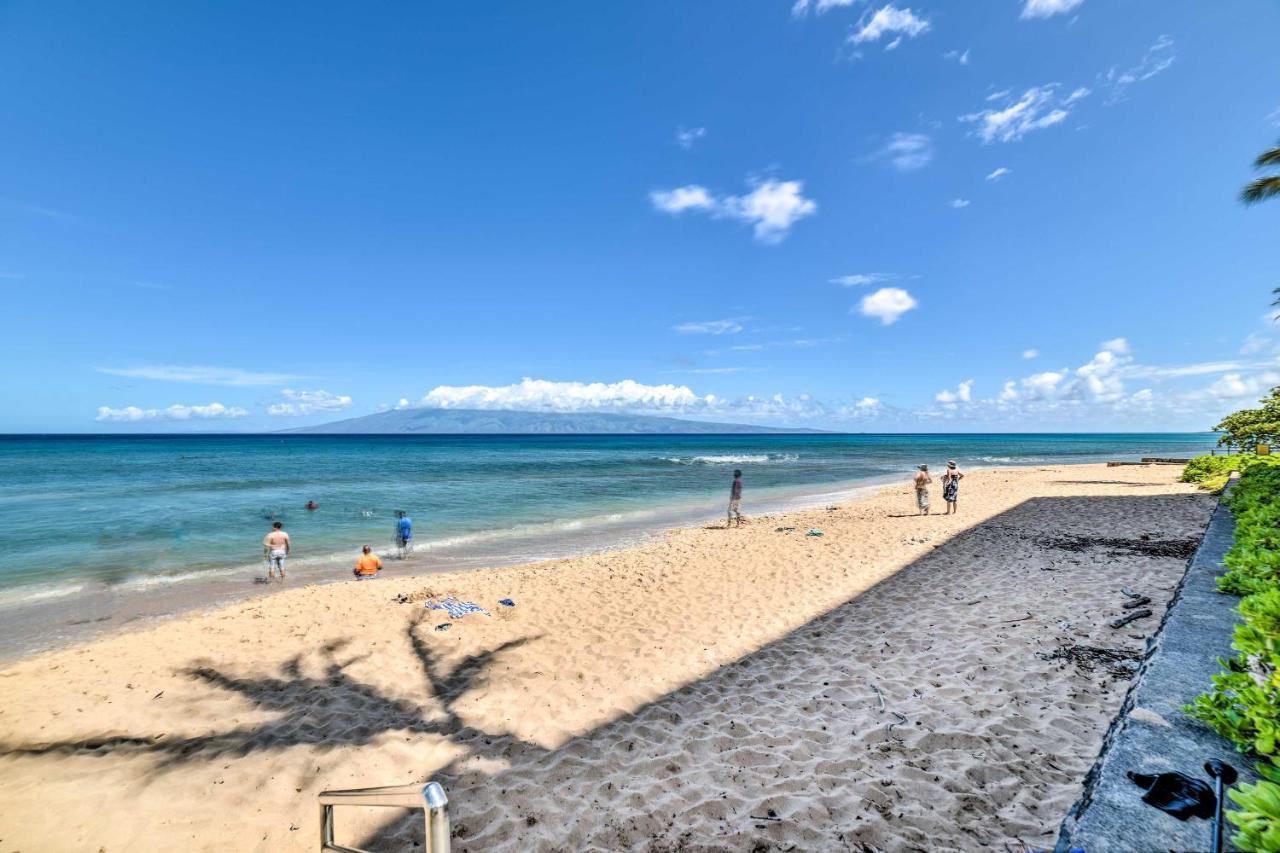 Cute Beachfront Condo With Lanai And Resort Pools Kahana Buitenkant foto