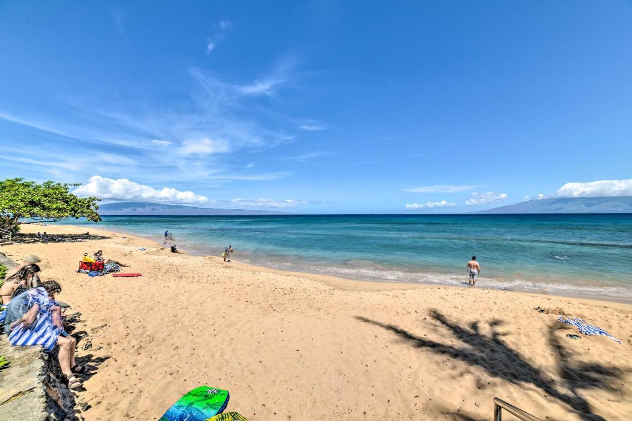 Cute Beachfront Condo With Lanai And Resort Pools Kahana Buitenkant foto